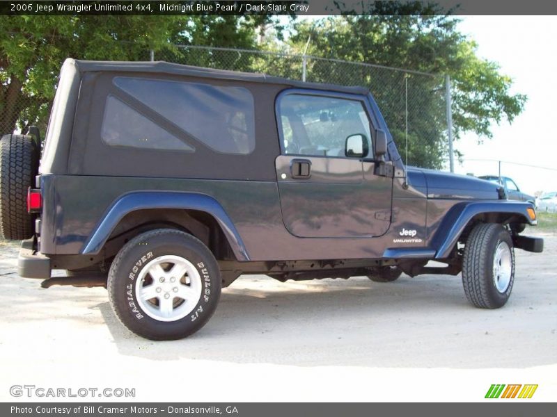 Midnight Blue Pearl / Dark Slate Gray 2006 Jeep Wrangler Unlimited 4x4