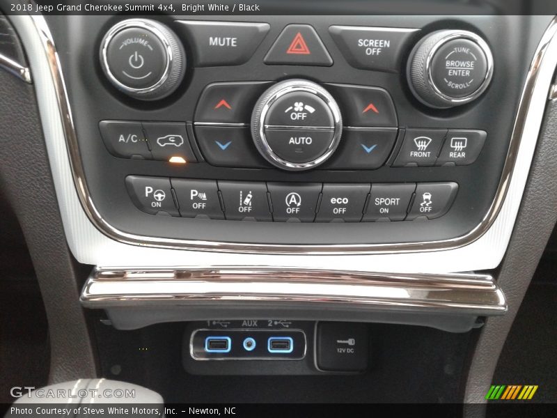 Controls of 2018 Grand Cherokee Summit 4x4
