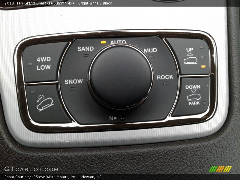 Controls of 2018 Grand Cherokee Summit 4x4