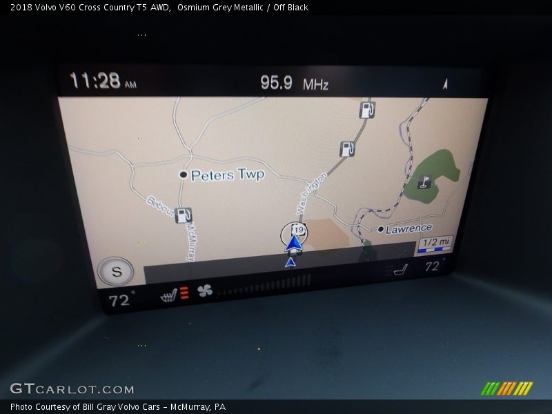 Navigation of 2018 V60 Cross Country T5 AWD