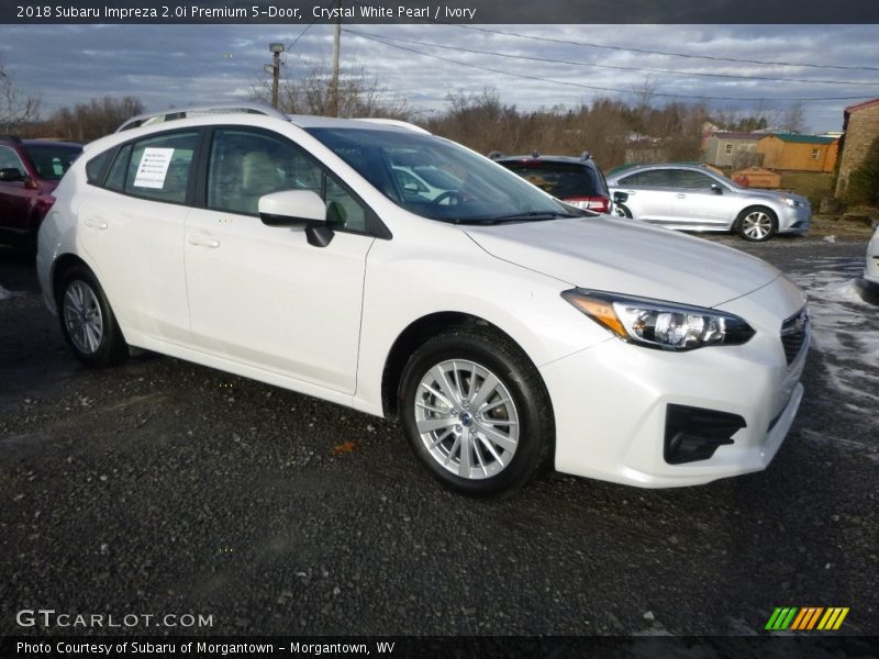 Crystal White Pearl / Ivory 2018 Subaru Impreza 2.0i Premium 5-Door