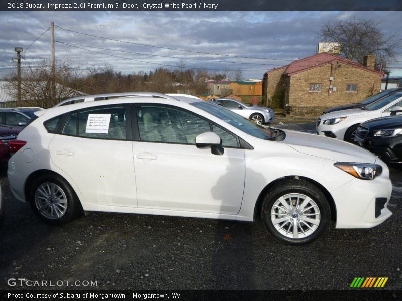 Crystal White Pearl / Ivory 2018 Subaru Impreza 2.0i Premium 5-Door
