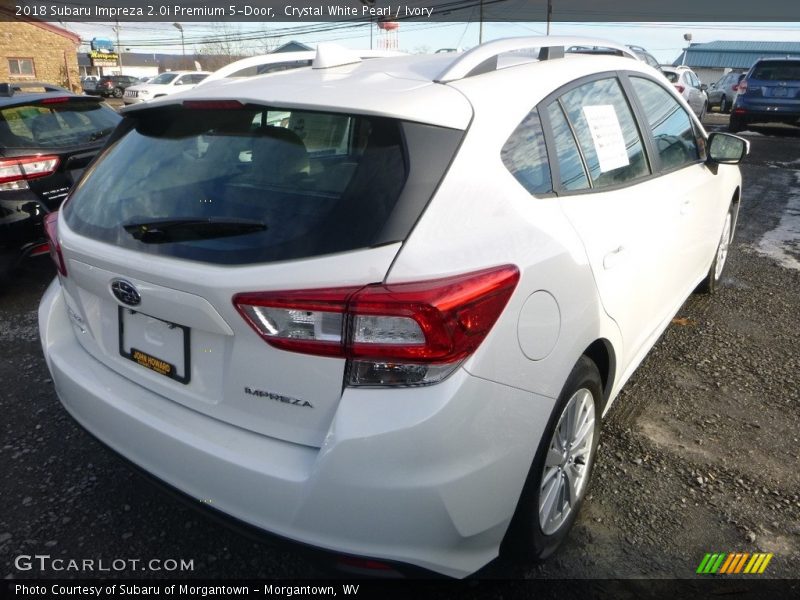 Crystal White Pearl / Ivory 2018 Subaru Impreza 2.0i Premium 5-Door