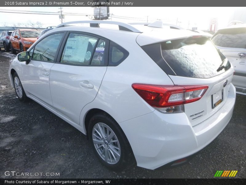 Crystal White Pearl / Ivory 2018 Subaru Impreza 2.0i Premium 5-Door