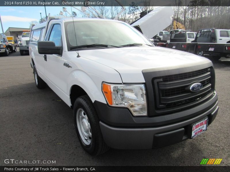 Oxford White / Steel Grey 2014 Ford F150 XL Regular Cab