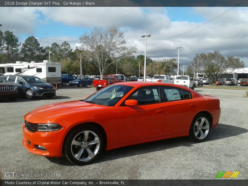 Go Mango / Black 2018 Dodge Charger SXT Plus