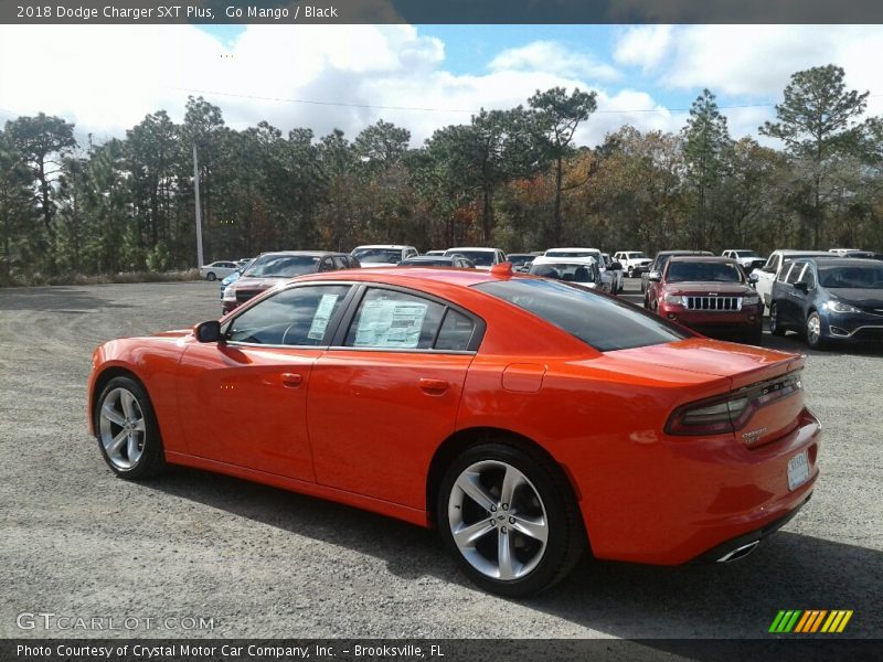 Go Mango / Black 2018 Dodge Charger SXT Plus