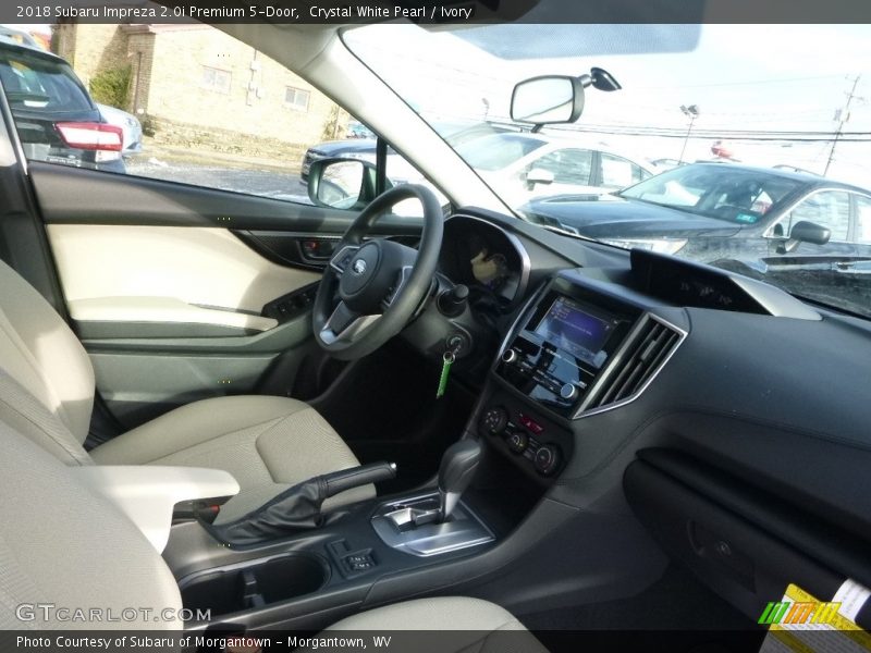 Crystal White Pearl / Ivory 2018 Subaru Impreza 2.0i Premium 5-Door