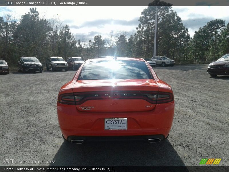 Go Mango / Black 2018 Dodge Charger SXT Plus
