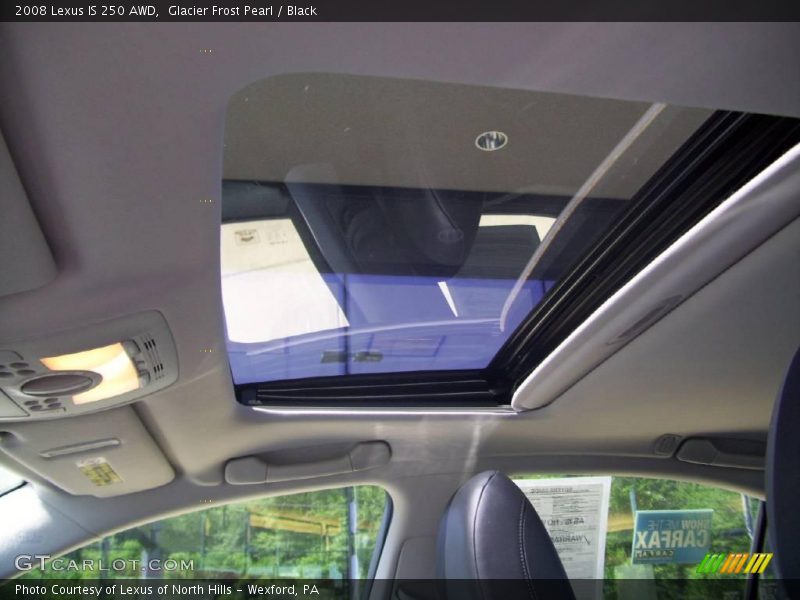 Glacier Frost Pearl / Black 2008 Lexus IS 250 AWD