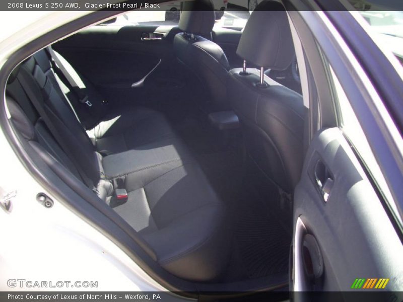 Glacier Frost Pearl / Black 2008 Lexus IS 250 AWD