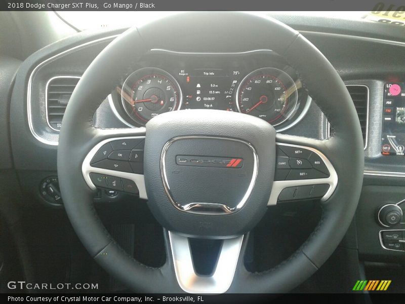 Go Mango / Black 2018 Dodge Charger SXT Plus