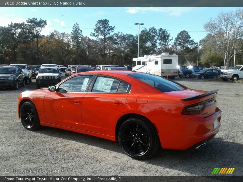 Go Mango / Black 2018 Dodge Charger SXT