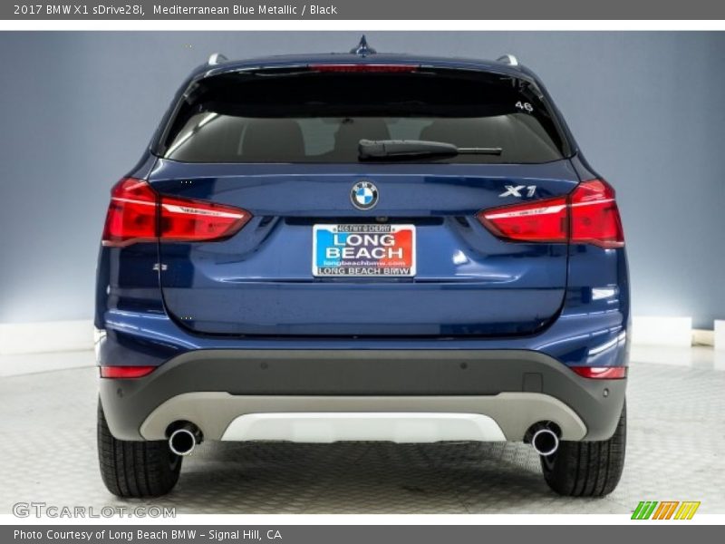 Mediterranean Blue Metallic / Black 2017 BMW X1 sDrive28i