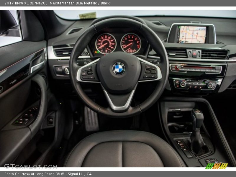 Mediterranean Blue Metallic / Black 2017 BMW X1 sDrive28i