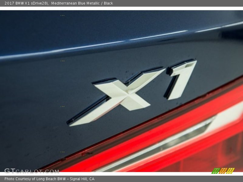 Mediterranean Blue Metallic / Black 2017 BMW X1 sDrive28i