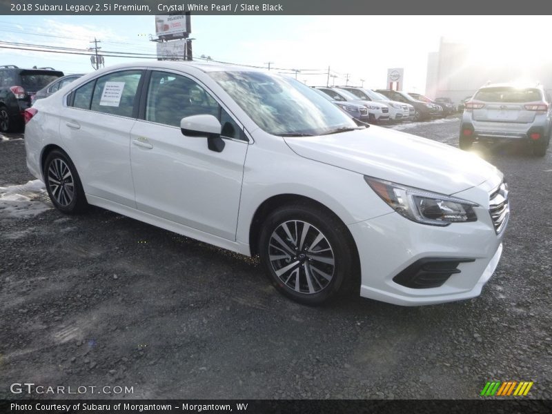 Crystal White Pearl / Slate Black 2018 Subaru Legacy 2.5i Premium