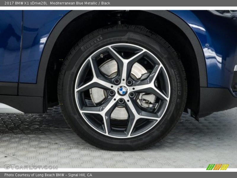 Mediterranean Blue Metallic / Black 2017 BMW X1 sDrive28i
