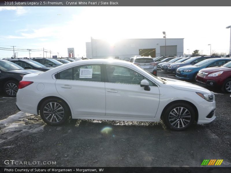 Crystal White Pearl / Slate Black 2018 Subaru Legacy 2.5i Premium