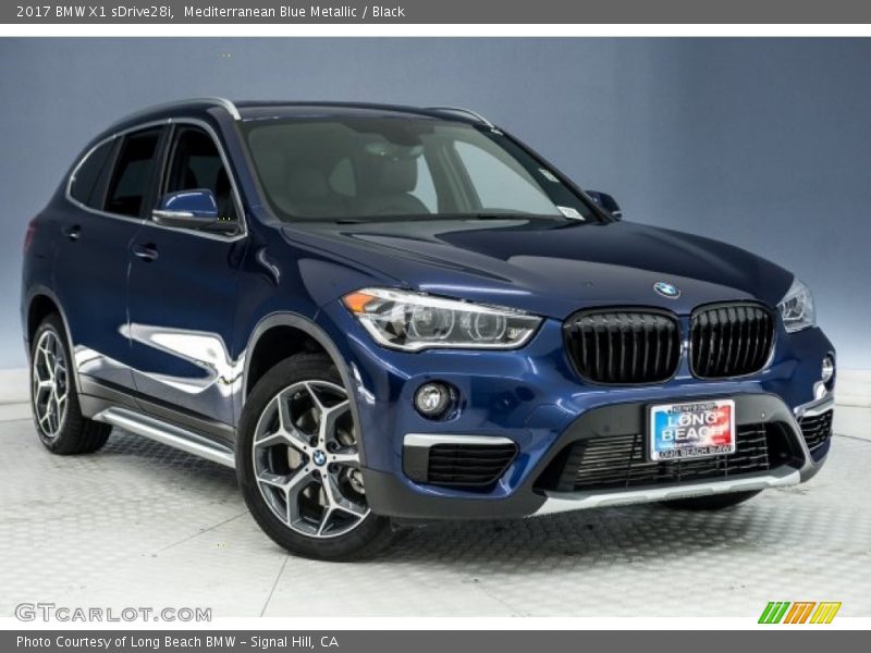 Mediterranean Blue Metallic / Black 2017 BMW X1 sDrive28i