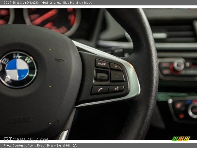 Mediterranean Blue Metallic / Black 2017 BMW X1 sDrive28i