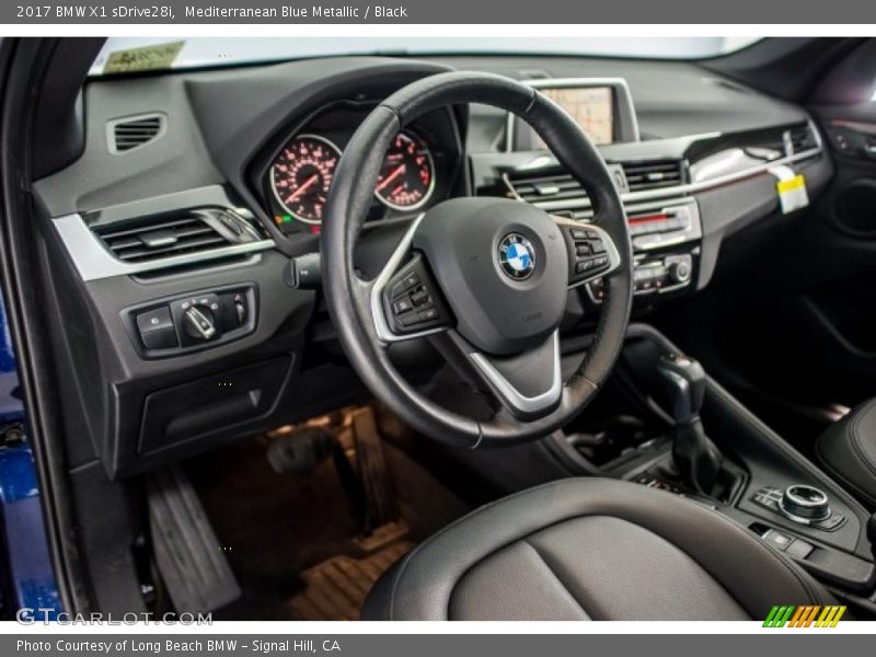 Mediterranean Blue Metallic / Black 2017 BMW X1 sDrive28i