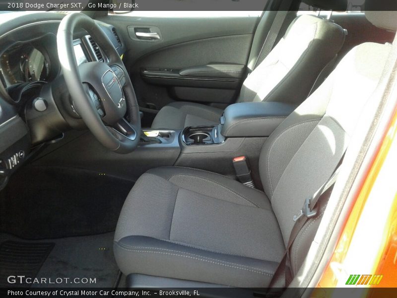 Go Mango / Black 2018 Dodge Charger SXT