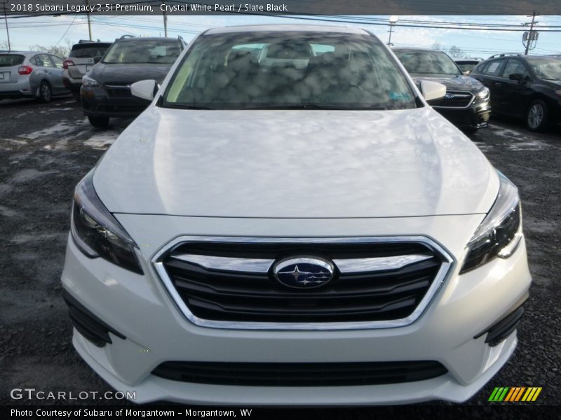 Crystal White Pearl / Slate Black 2018 Subaru Legacy 2.5i Premium