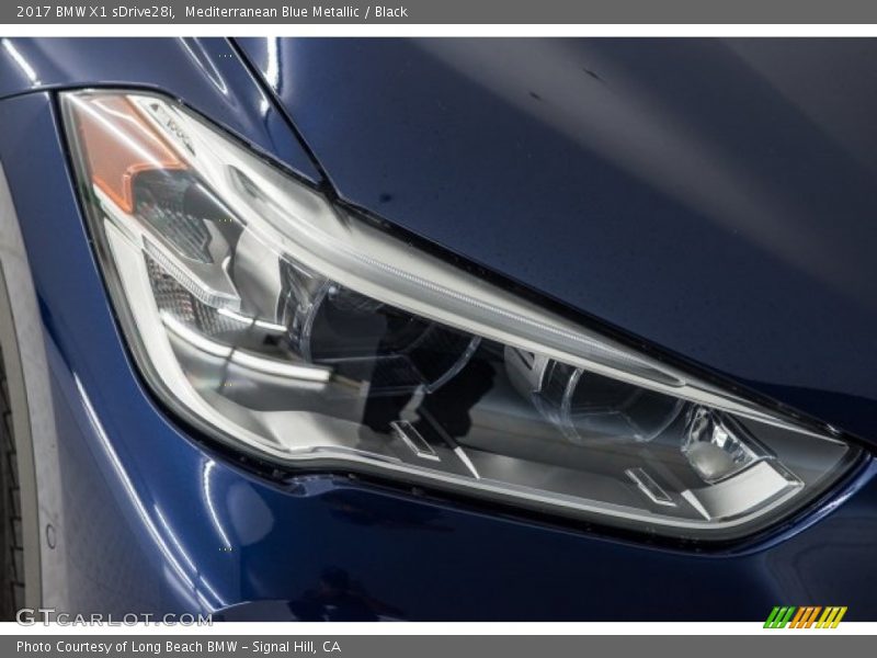 Mediterranean Blue Metallic / Black 2017 BMW X1 sDrive28i