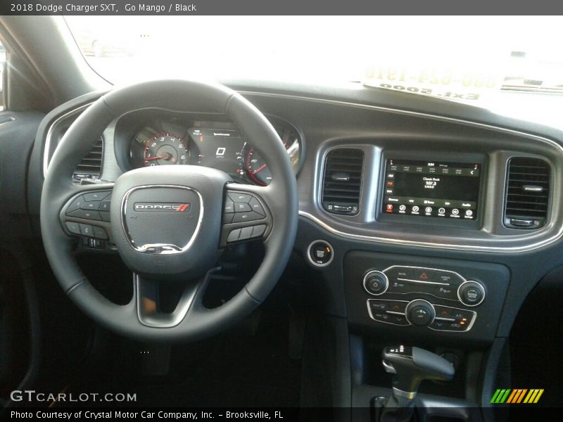 Go Mango / Black 2018 Dodge Charger SXT