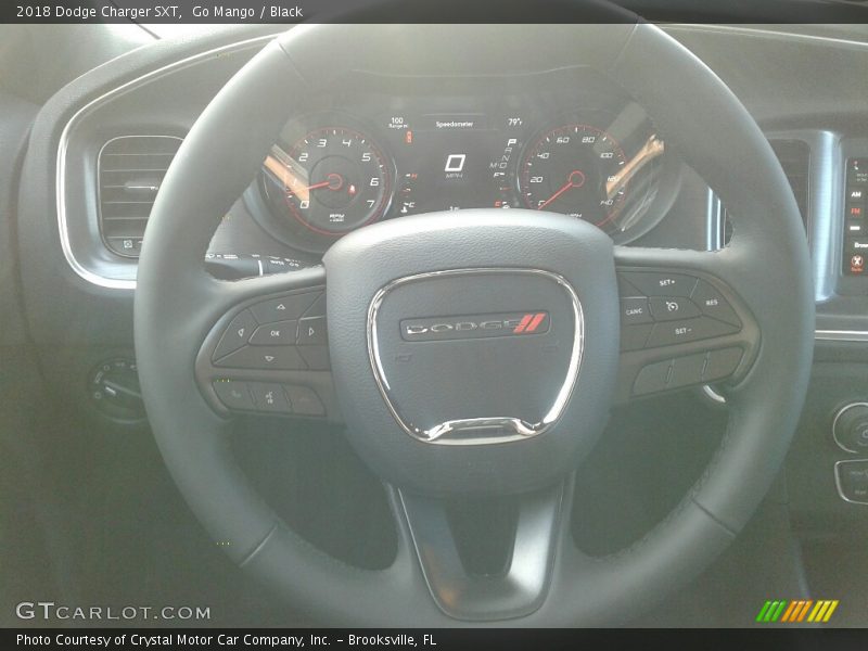 Go Mango / Black 2018 Dodge Charger SXT