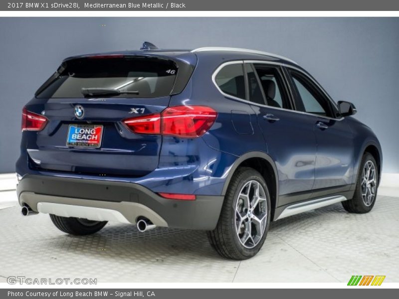 Mediterranean Blue Metallic / Black 2017 BMW X1 sDrive28i