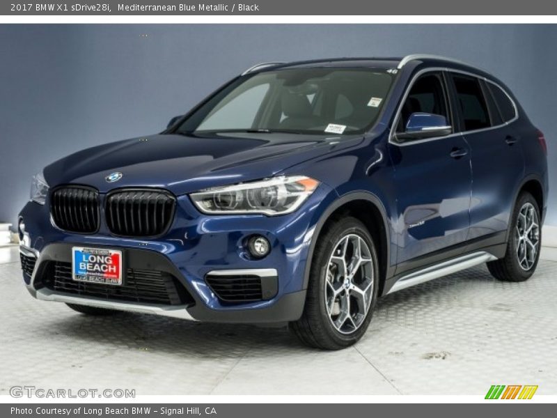 Mediterranean Blue Metallic / Black 2017 BMW X1 sDrive28i