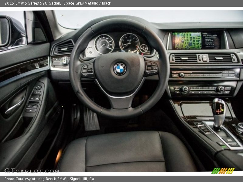 Space Gray Metallic / Black 2015 BMW 5 Series 528i Sedan