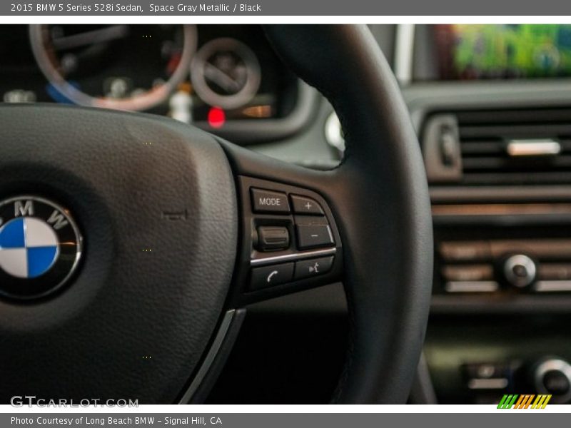 Space Gray Metallic / Black 2015 BMW 5 Series 528i Sedan