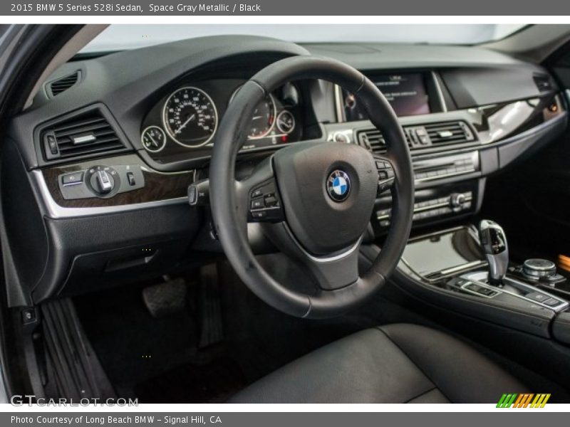 Space Gray Metallic / Black 2015 BMW 5 Series 528i Sedan
