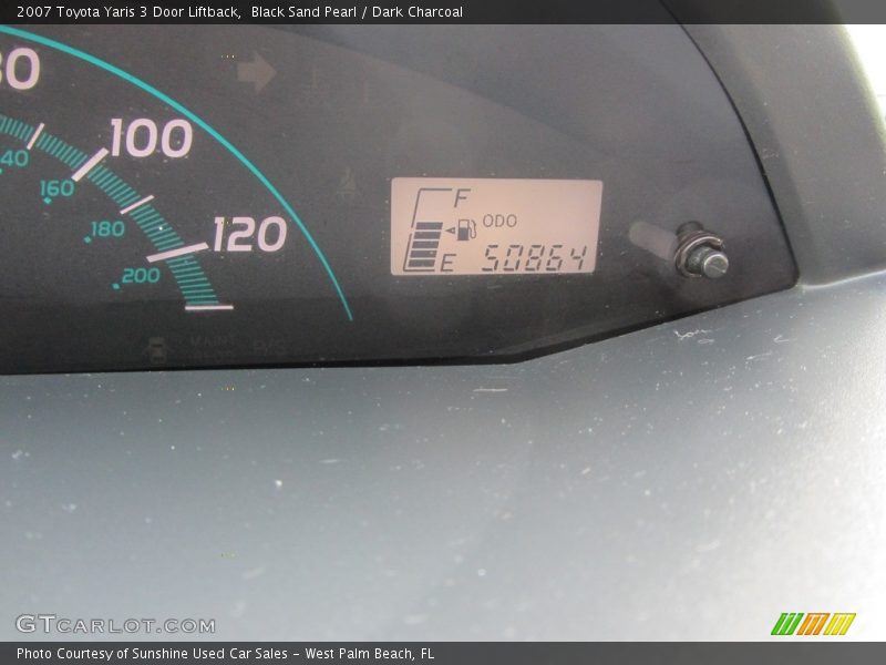 Black Sand Pearl / Dark Charcoal 2007 Toyota Yaris 3 Door Liftback