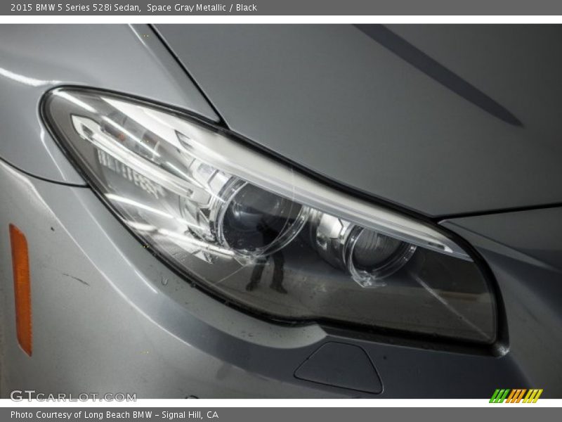 Space Gray Metallic / Black 2015 BMW 5 Series 528i Sedan
