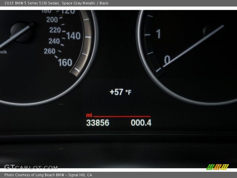 Space Gray Metallic / Black 2015 BMW 5 Series 528i Sedan