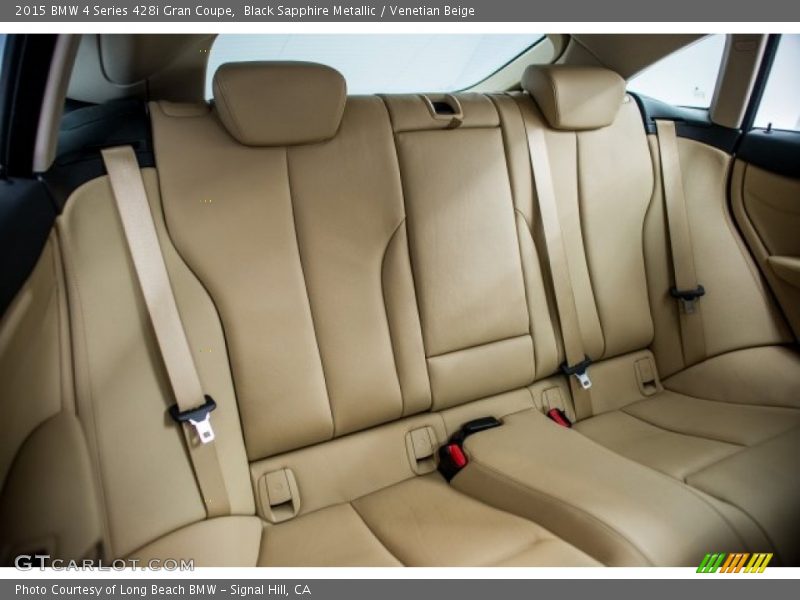 Black Sapphire Metallic / Venetian Beige 2015 BMW 4 Series 428i Gran Coupe