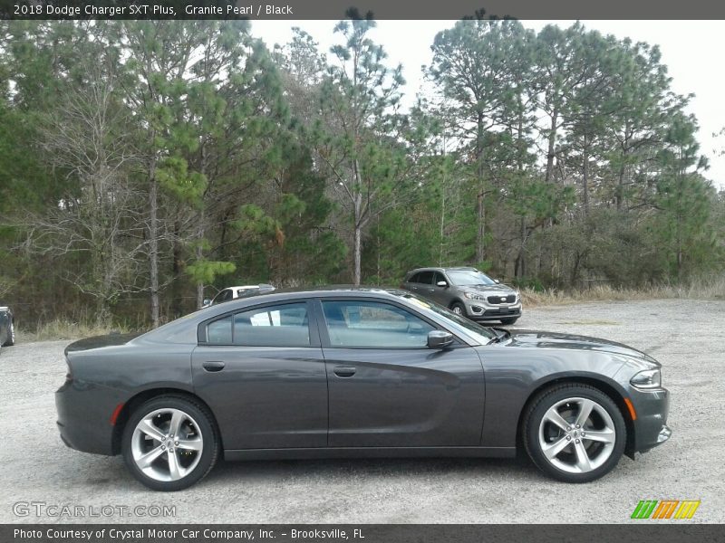 Granite Pearl / Black 2018 Dodge Charger SXT Plus