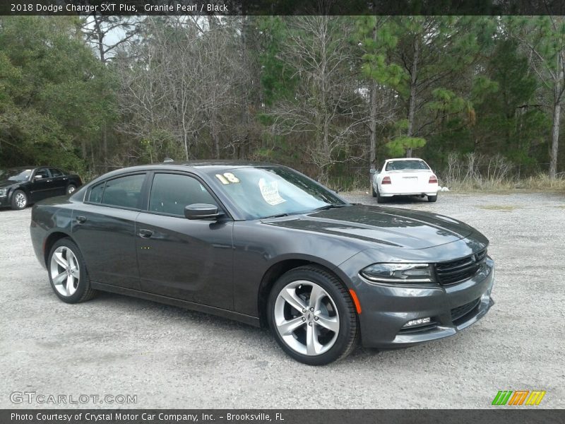 Front 3/4 View of 2018 Charger SXT Plus