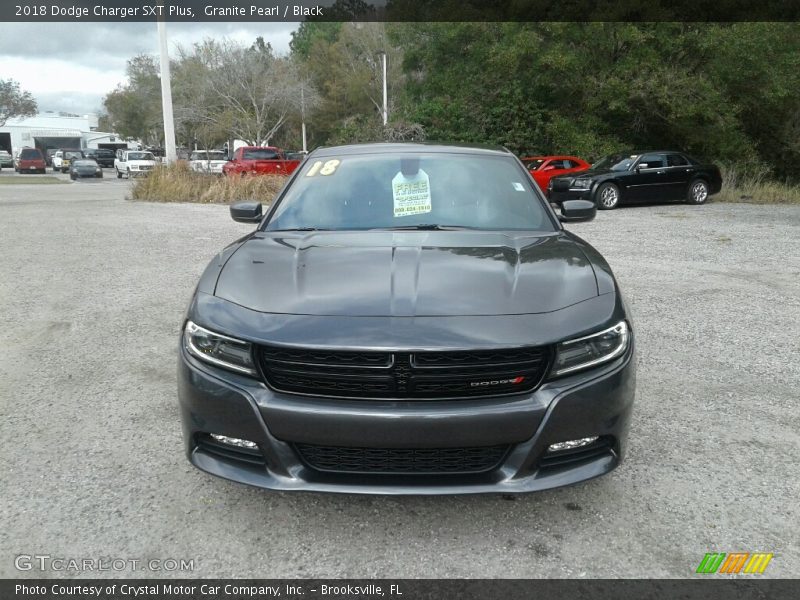 Granite Pearl / Black 2018 Dodge Charger SXT Plus