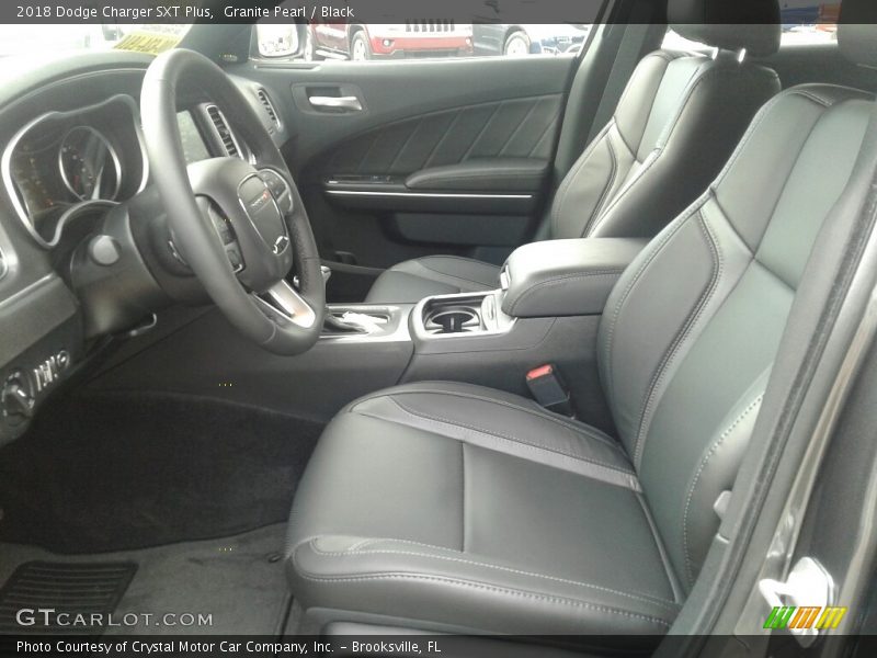 Granite Pearl / Black 2018 Dodge Charger SXT Plus