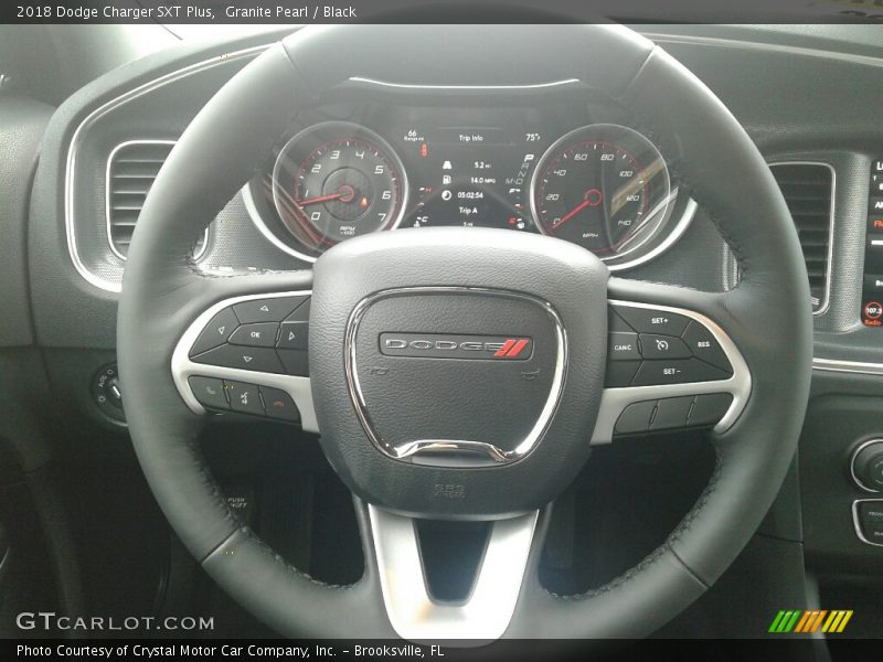 Granite Pearl / Black 2018 Dodge Charger SXT Plus