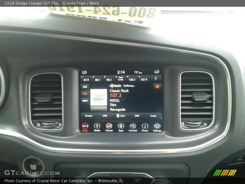 Granite Pearl / Black 2018 Dodge Charger SXT Plus