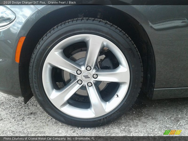 Granite Pearl / Black 2018 Dodge Charger SXT Plus