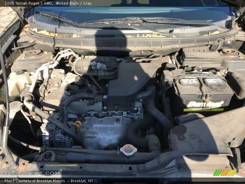 Wicked Black / Gray 2008 Nissan Rogue S AWD