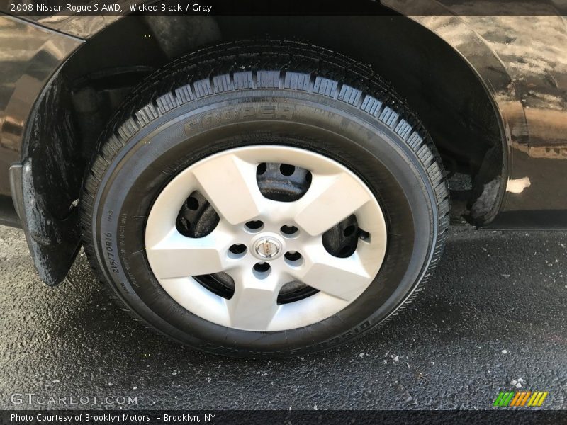 Wicked Black / Gray 2008 Nissan Rogue S AWD