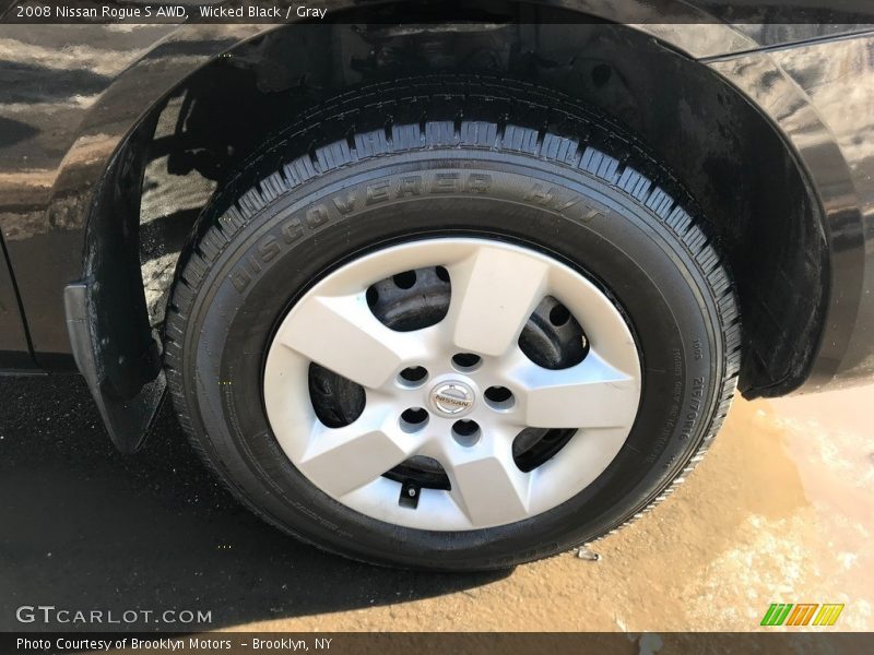 Wicked Black / Gray 2008 Nissan Rogue S AWD